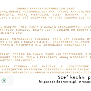 Przepis na zdrową kanapkę